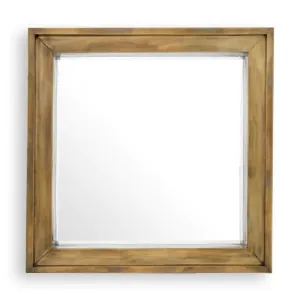 Mirror Magenta Square - Vintage Brass Finish