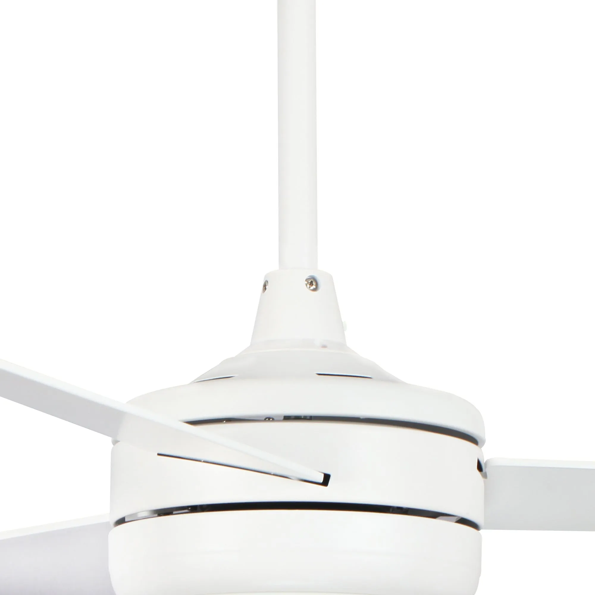 Misty Valley 50in. Modern White Ceiling Fan with Light, Remote Control Quiet Reversible Motor Ceiling Fan For Patio Living Room,