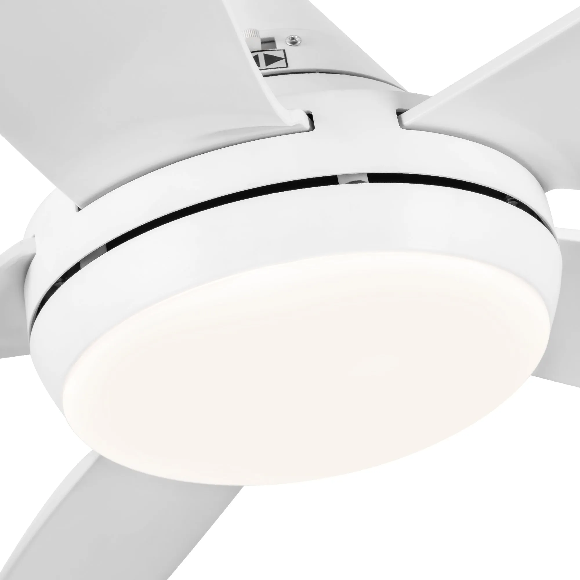 Misty Valley 56in. Integrated Modern White LED Ceiling Fan with Light and Remote Control