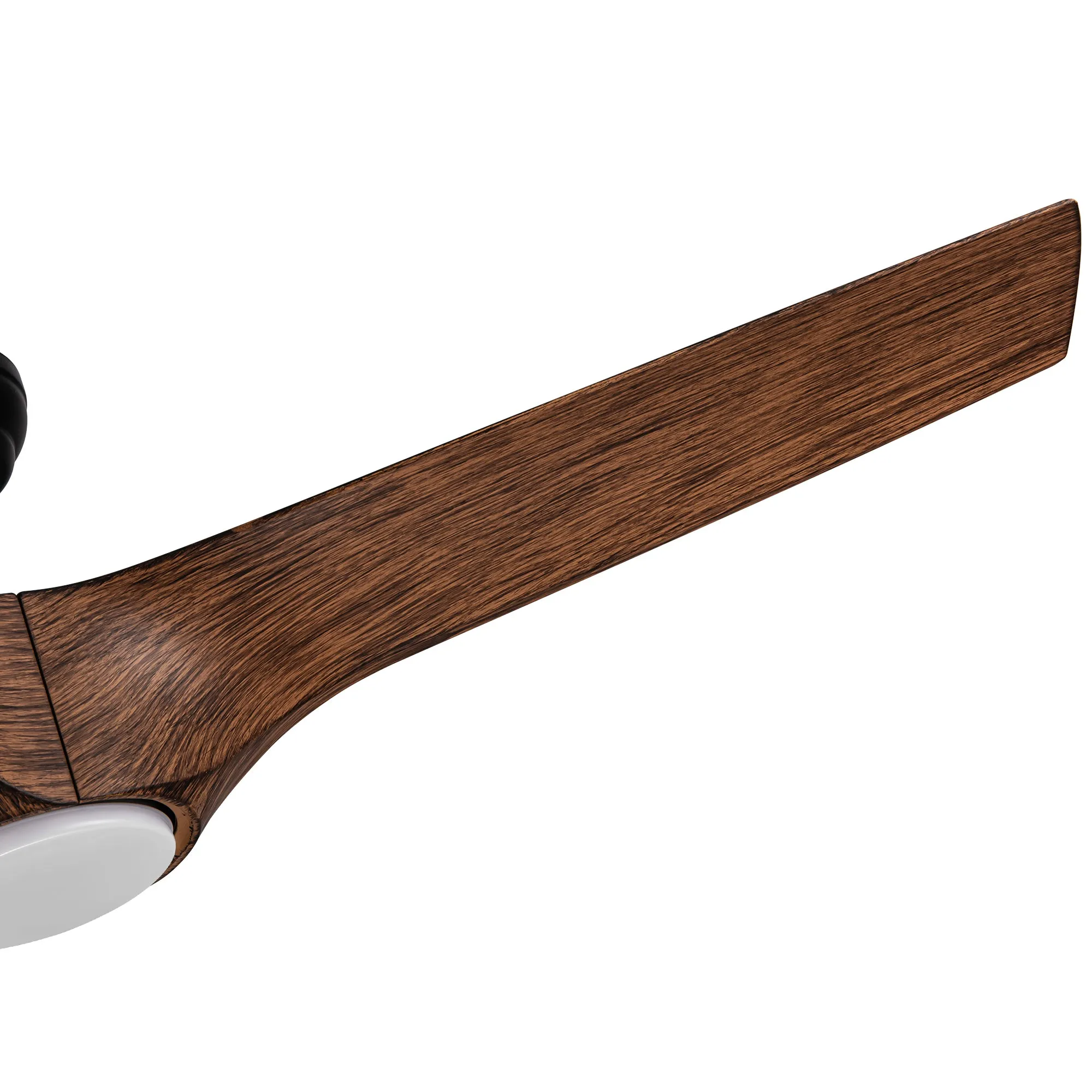 Misty Valley 56in. Modern Integrated LED Reversible Ceiling Fan with Brown Wood Grain ABS Blade