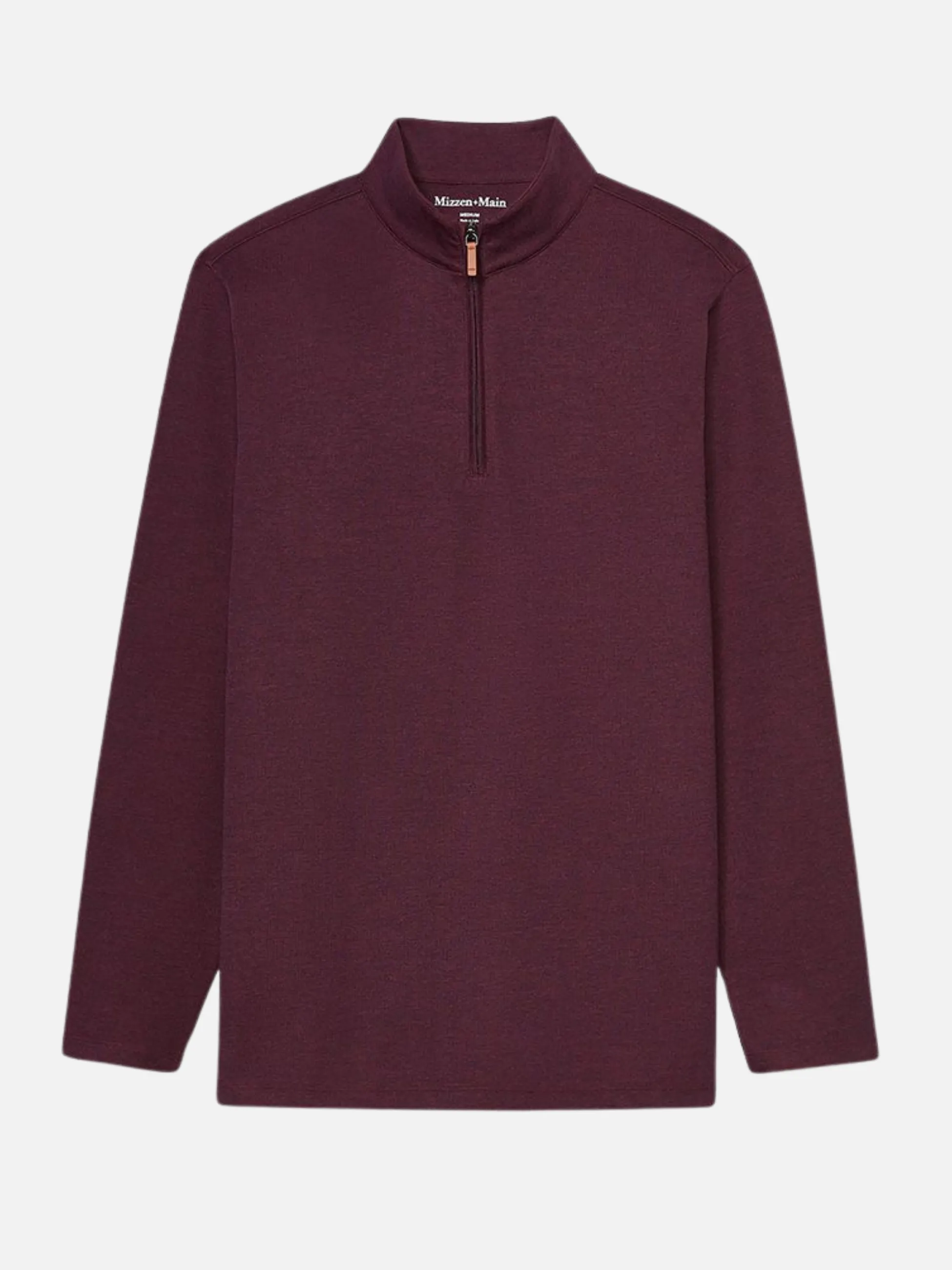 Mizzen   Main KPI Quarter Zip - Wine Heather