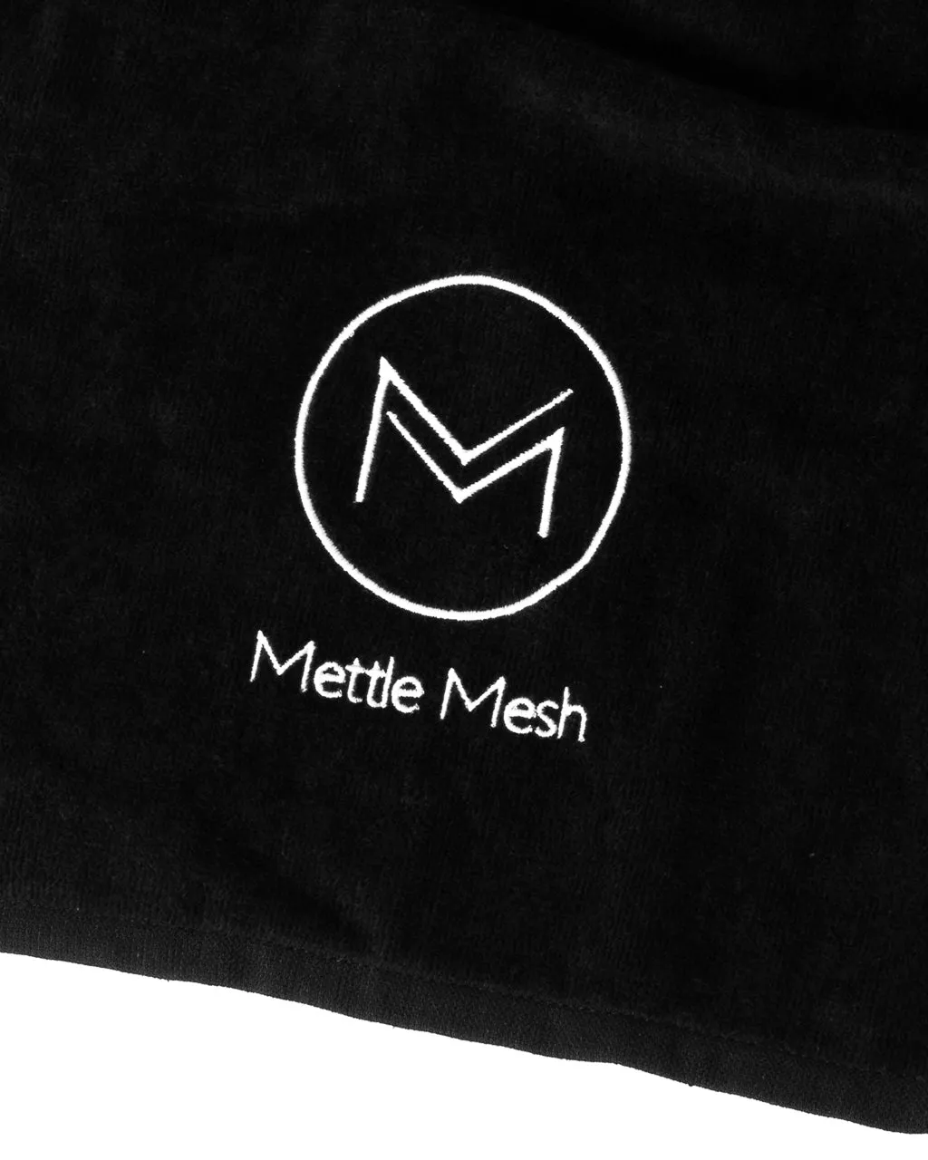 MM Embroidered Gym Towel | Black