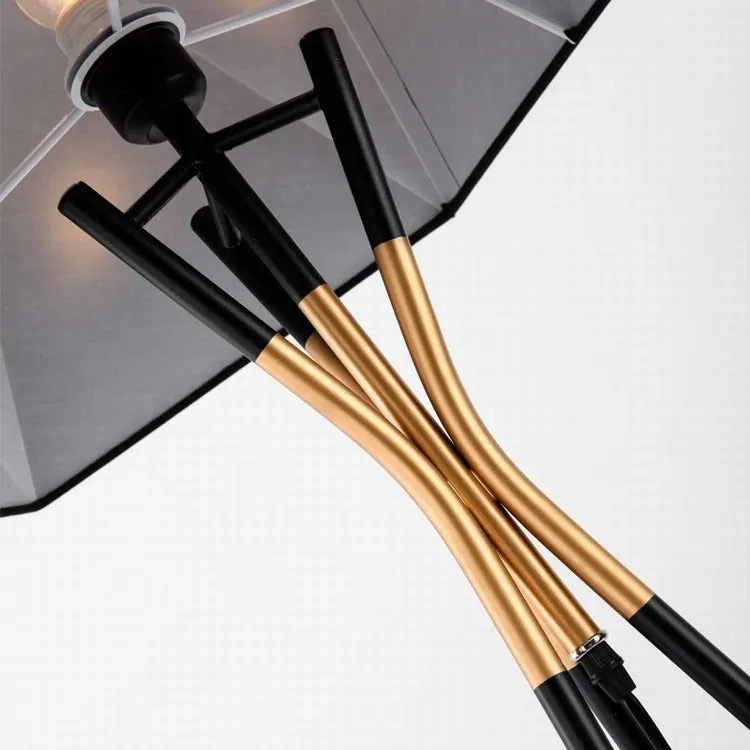 Modern Tripod Floor Lamp Black for Bedroom