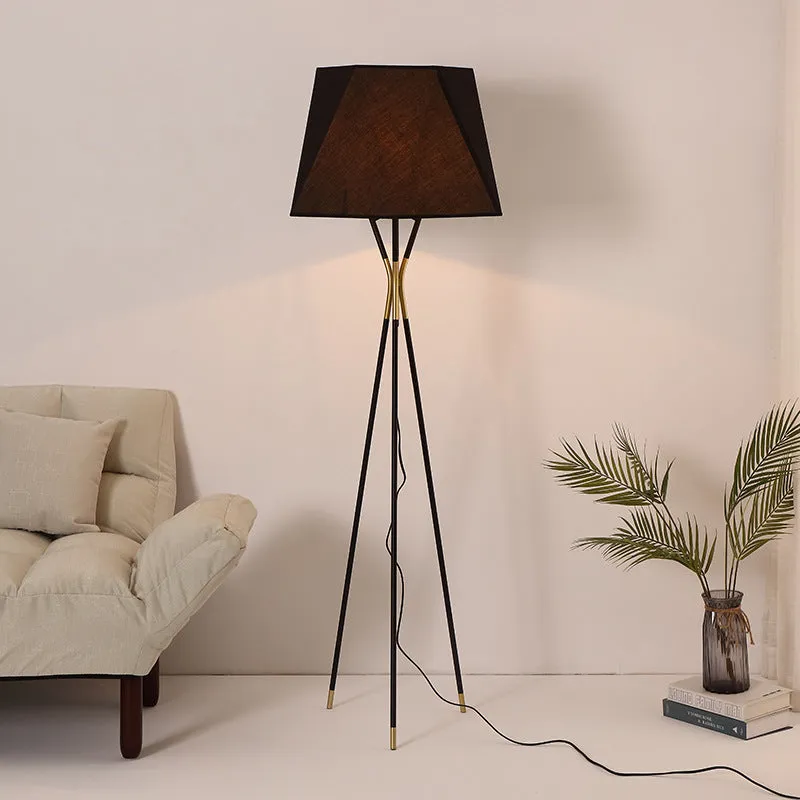 Modern Tripod Floor Lamp Black for Bedroom