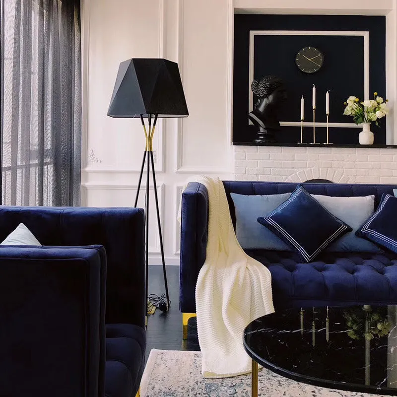 Modern Tripod Floor Lamp Black for Bedroom