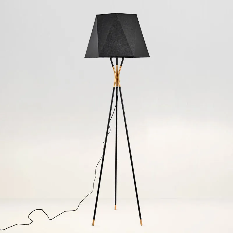 Modern Tripod Floor Lamp Black for Bedroom