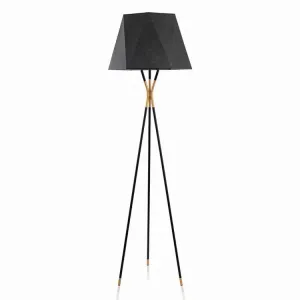 Modern Tripod Floor Lamp Black for Bedroom