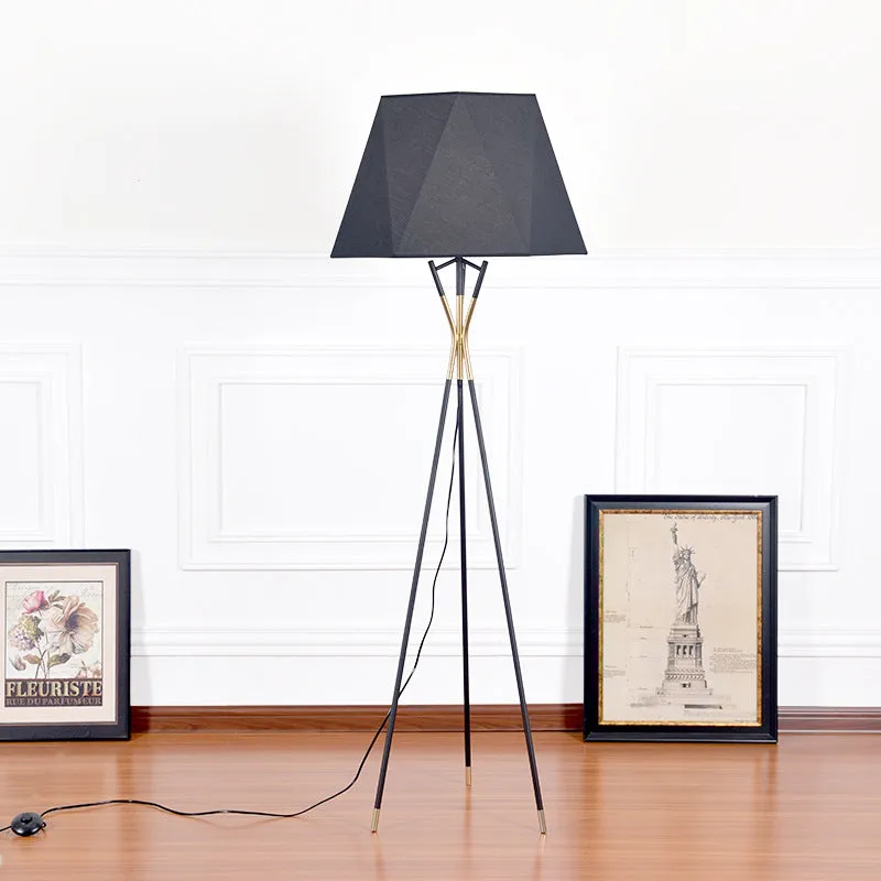 Modern Tripod Floor Lamp Black for Bedroom