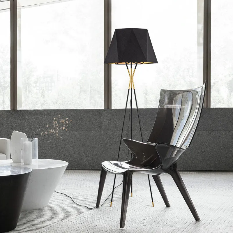 Modern Tripod Floor Lamp Black for Bedroom