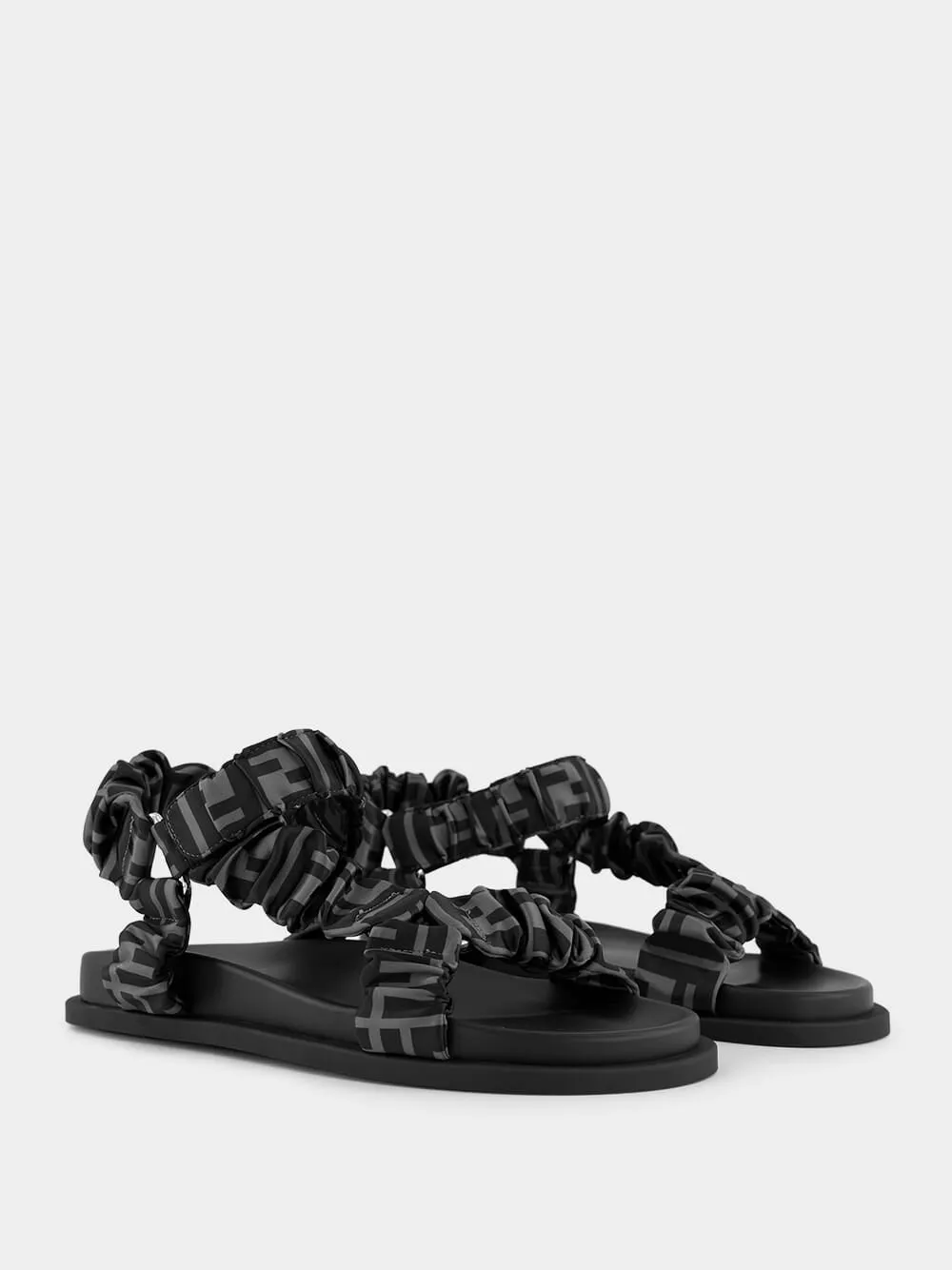 Motif Feel Flat Sandals