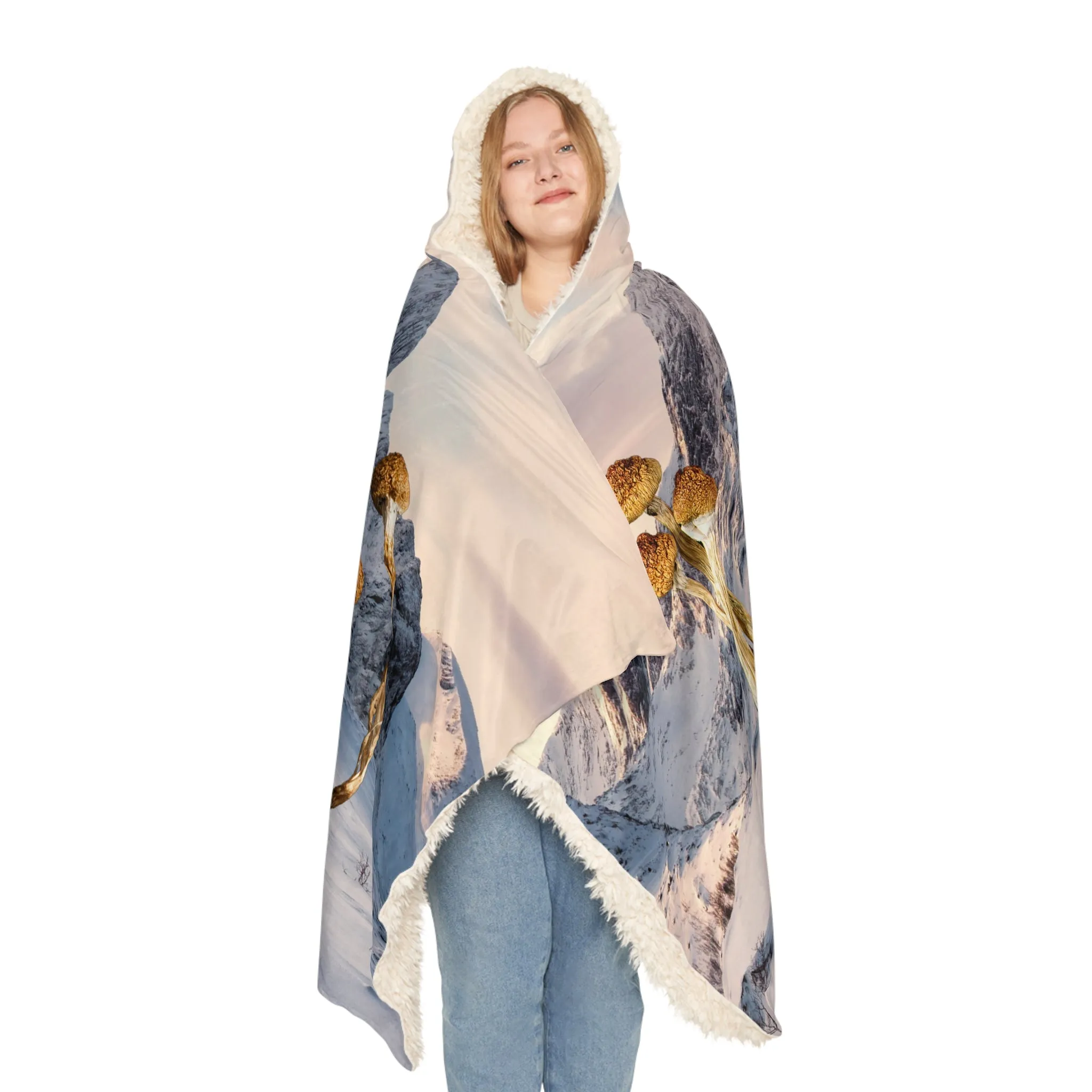 Mountains and Mushrooms Snuggle Blanket
