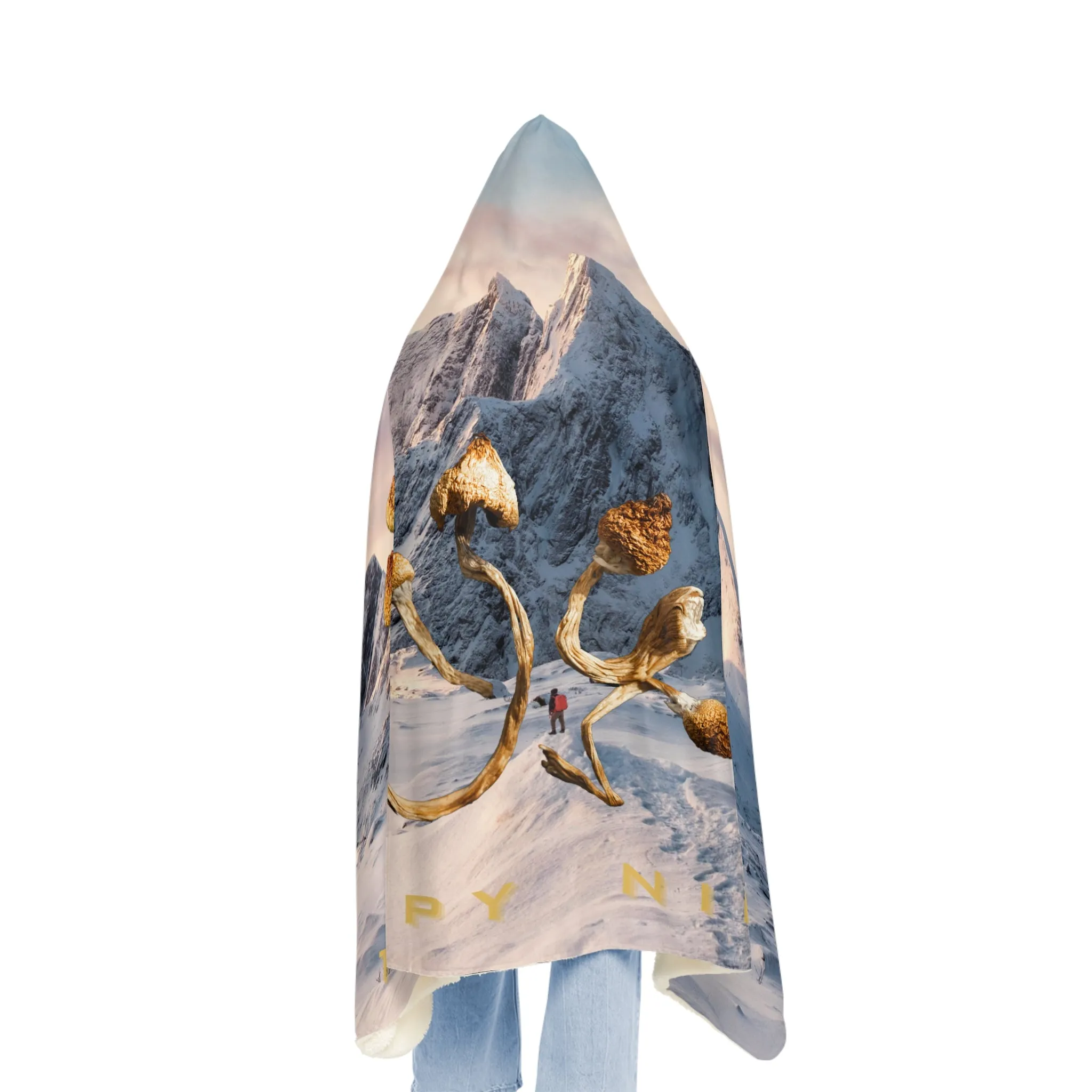 Mountains and Mushrooms Snuggle Blanket