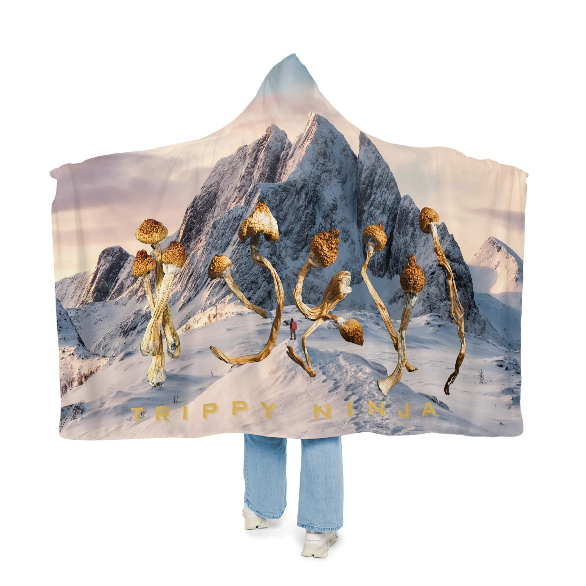 Mountains and Mushrooms Snuggle Blanket