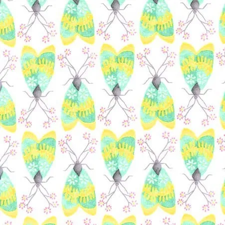 Nature Walk Marguerite in Mineral by Tamara Kate for Michael Miller Fabrics