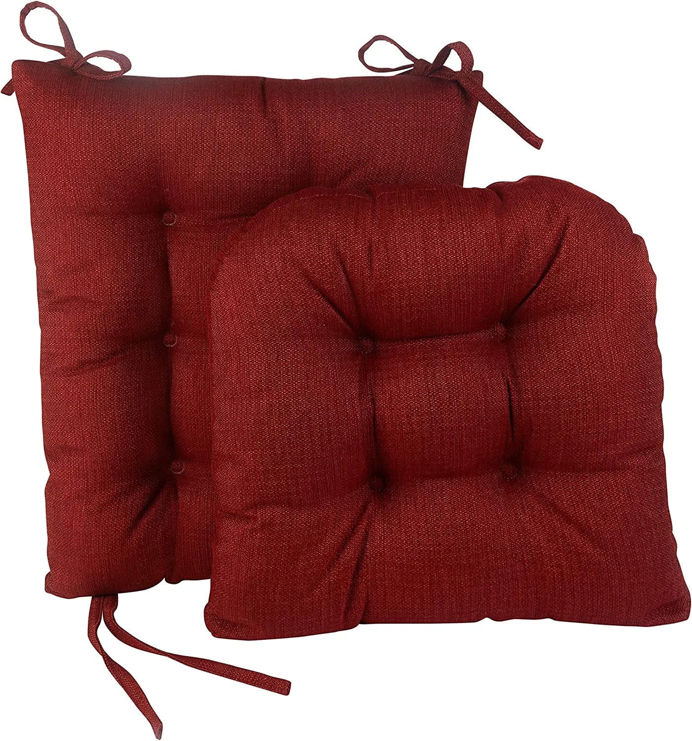New Klear Vu Non-Slip Omega Rocking Chair Cushions Set, Seat and SeatBack Pads, 2 Piece, Flame Red! Retails $88 