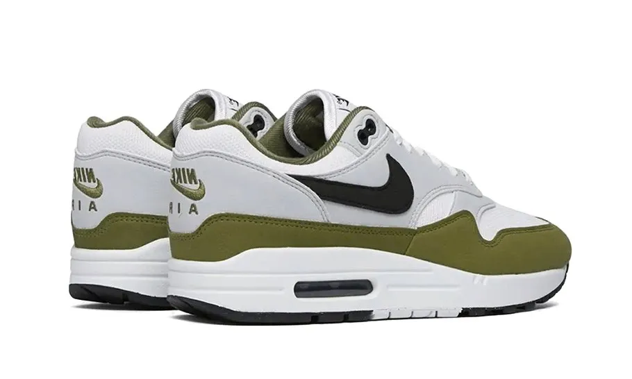 Nike Air Max 1 White Black Medium Olive