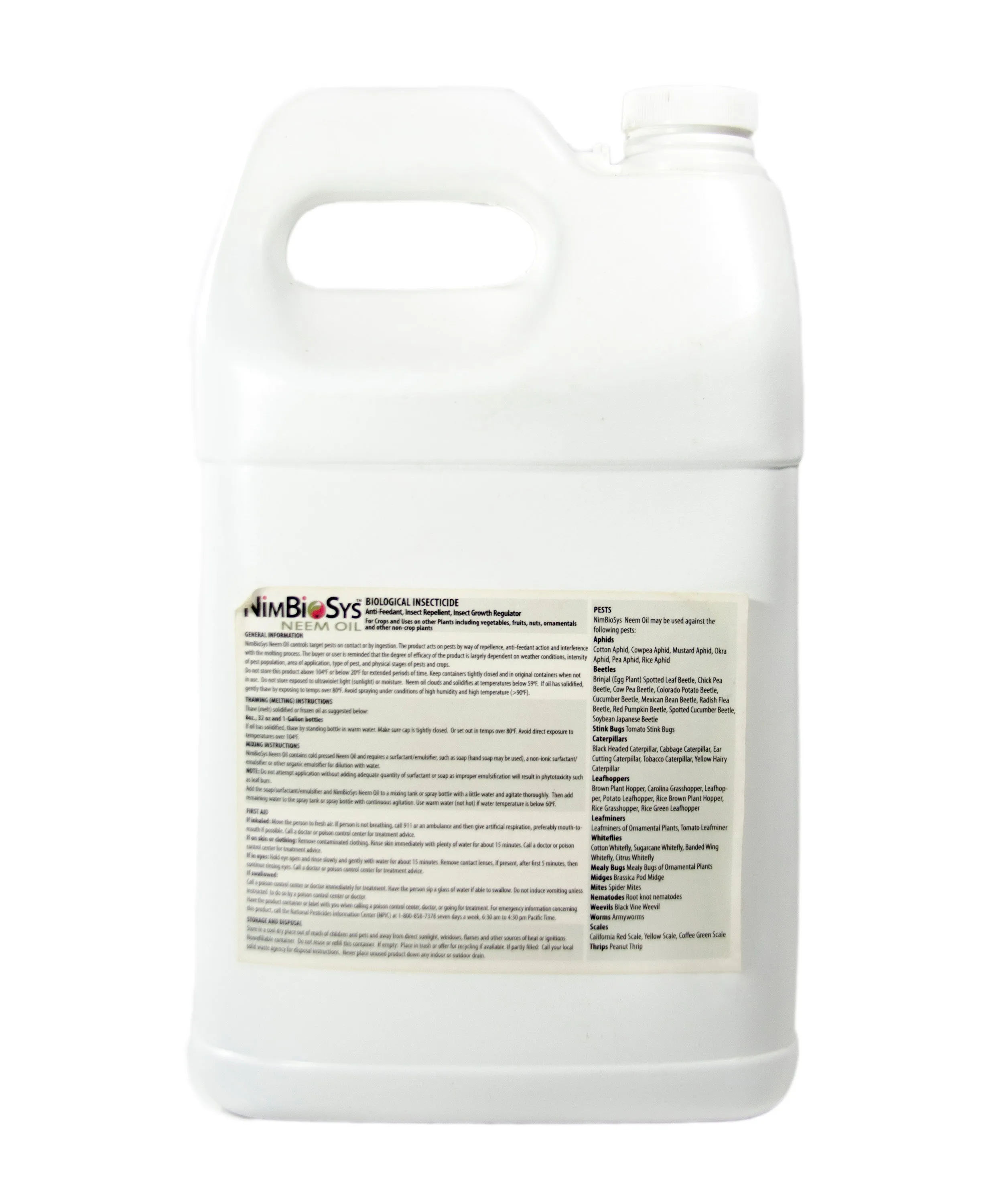 NimBioSys 100% Cold-Pressed Neem Oil Insecticide