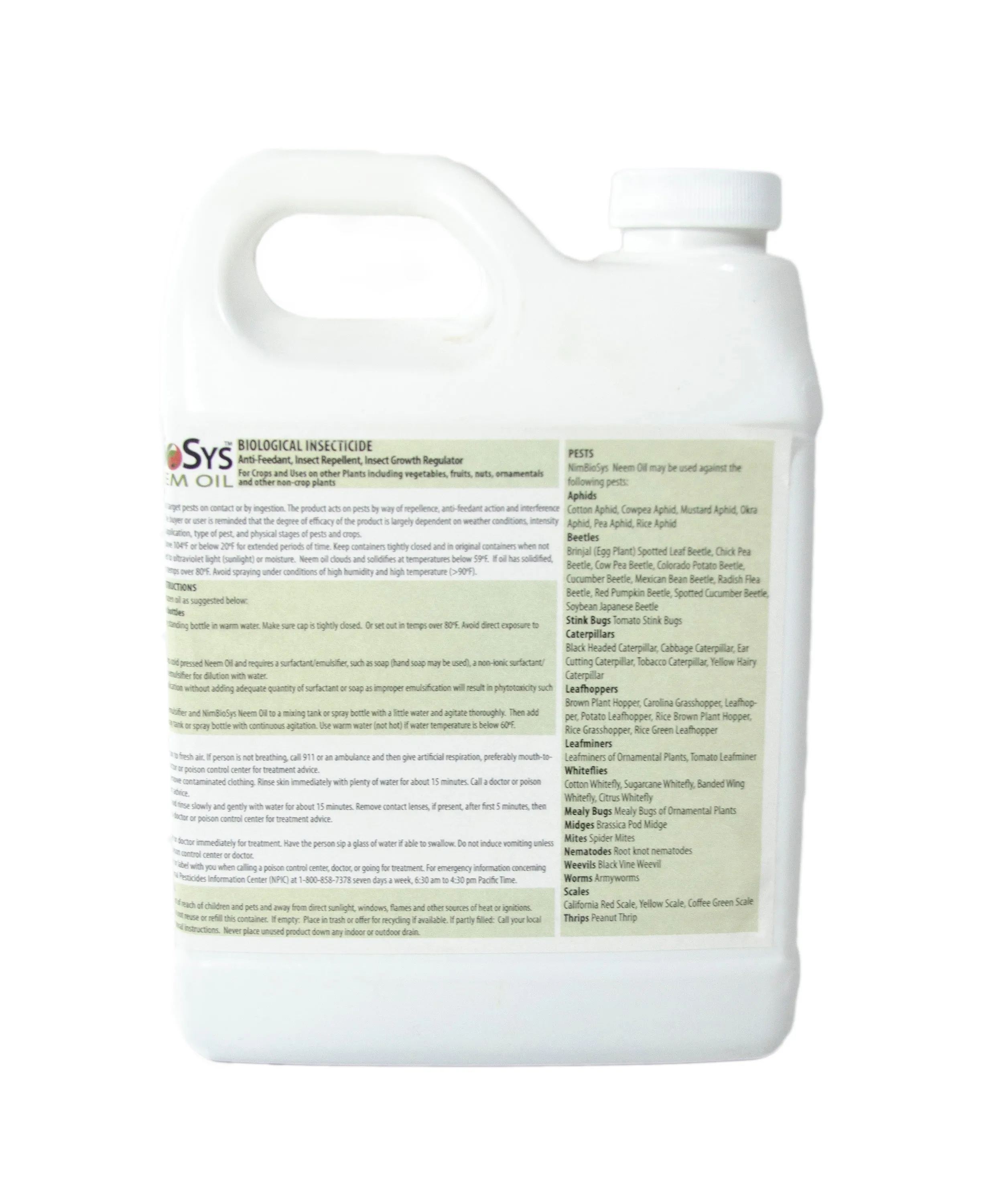 NimBioSys 100% Cold-Pressed Neem Oil Insecticide