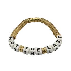 Not The Last (Kamala) Gold Plated Heishi White Cord