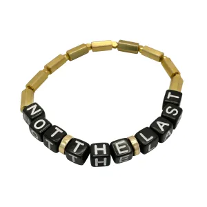 Not The Last (Kamala) Gold Plated Minimalist Black Cord