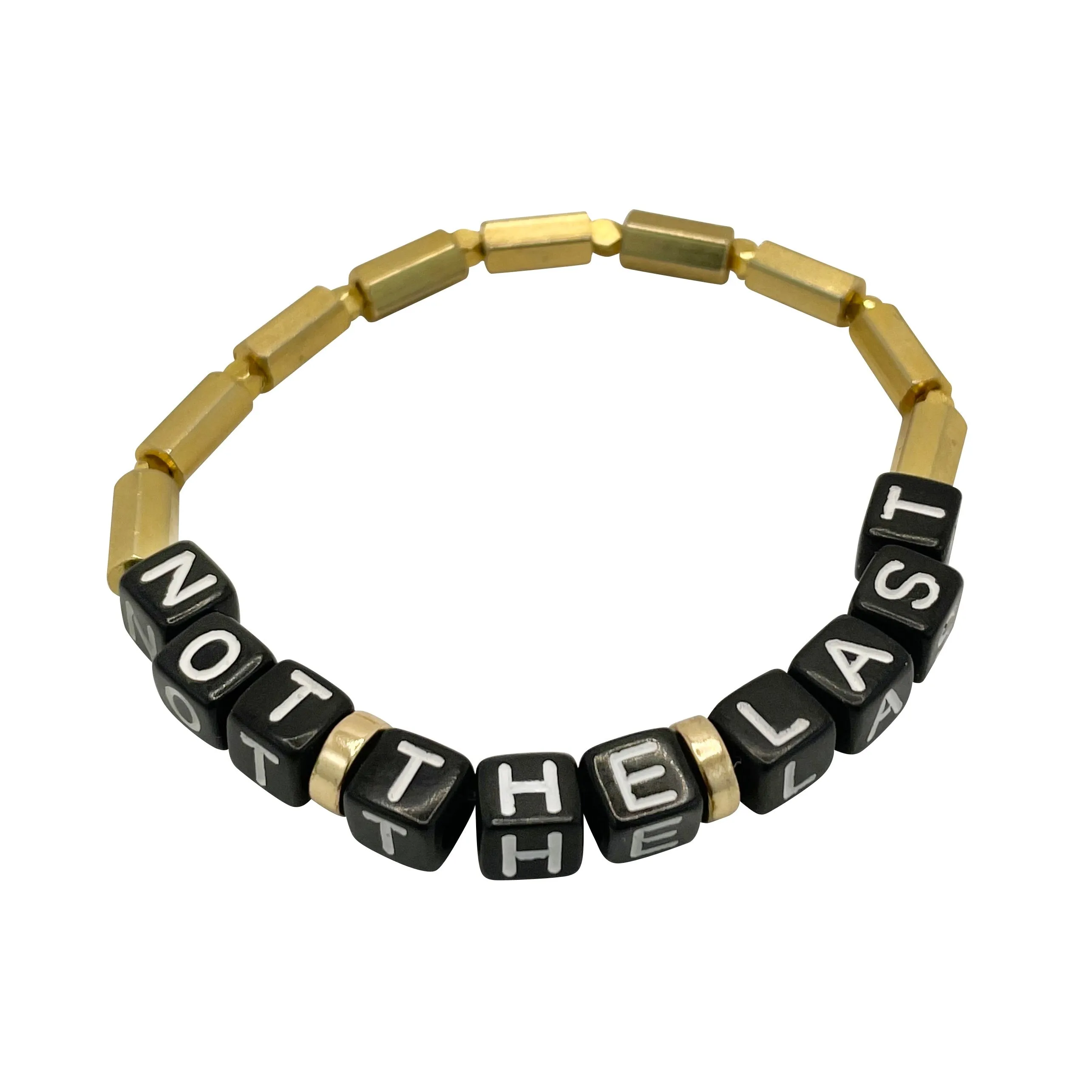 Not The Last (Kamala) Gold Plated Minimalist Black Cord
