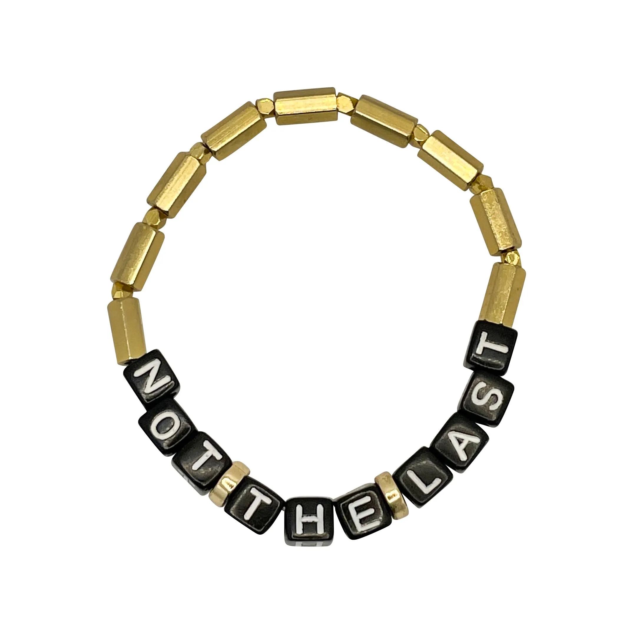 Not The Last (Kamala) Gold Plated Minimalist Black Cord