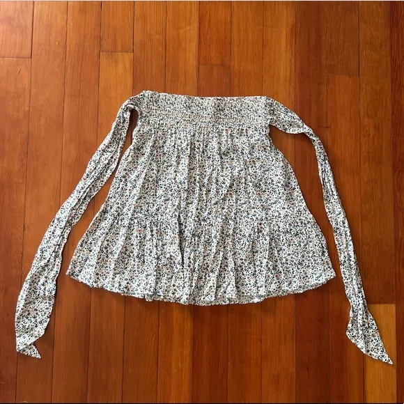 NWT - Madewell Tie-Waist Tiered Mini Skirt in Fieldwalk Floral - Size XS