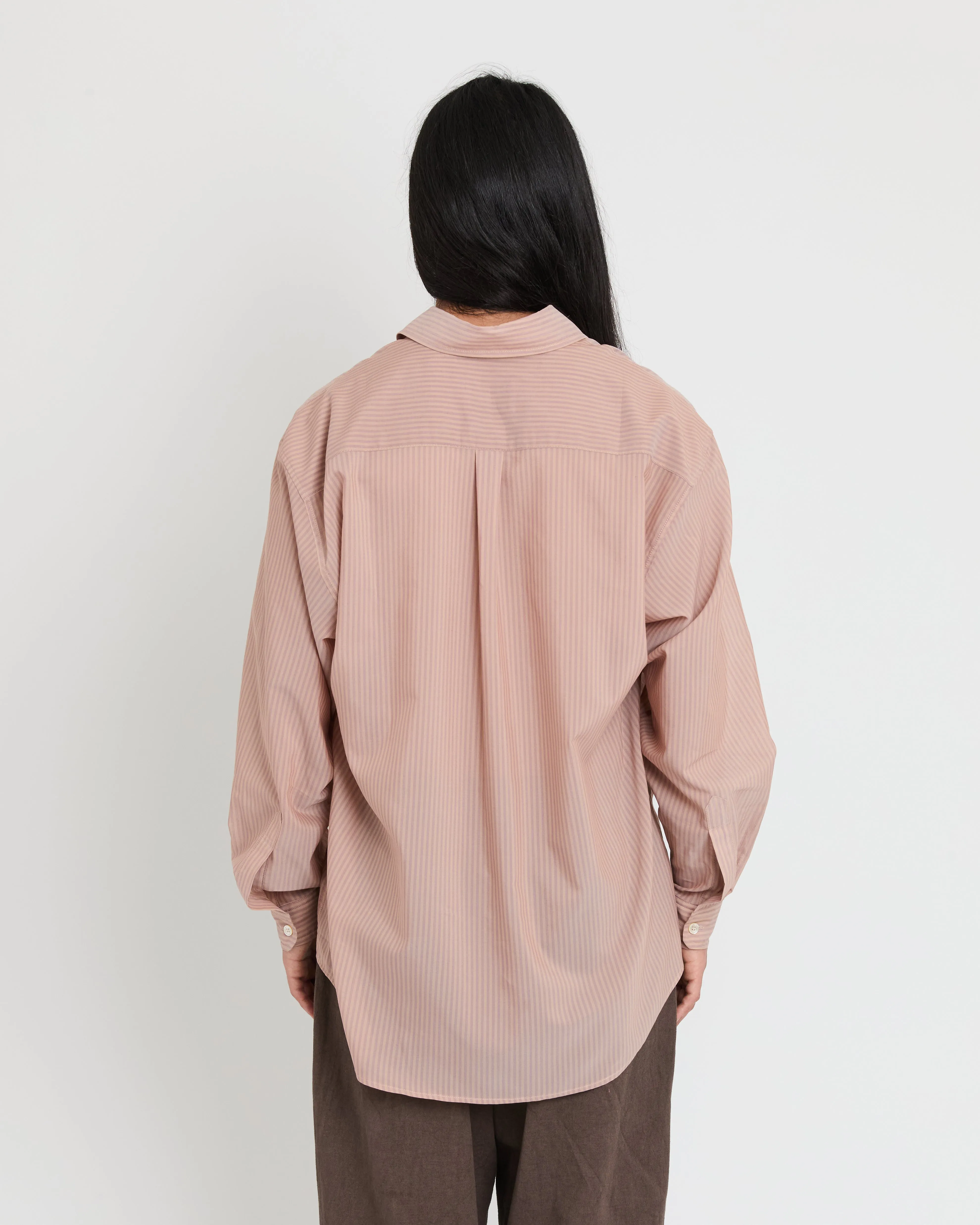 Office Shirt, Orange   Burgundy Stripe