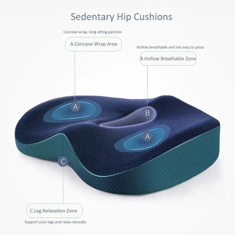 Orthopedic Seat Cushion for Office Chairs – Best Back Support for Lower Back Pain