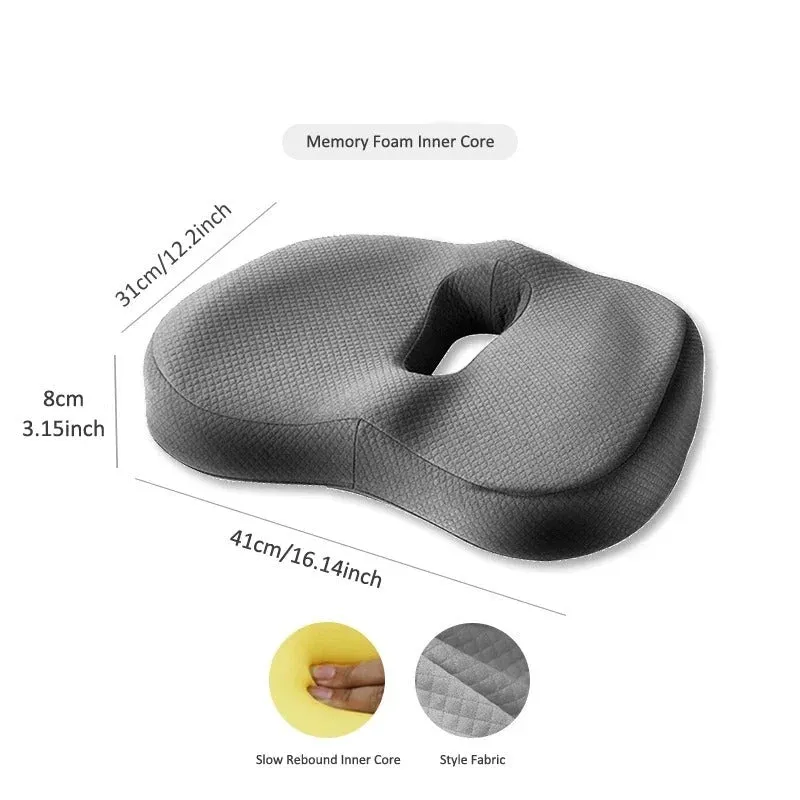 Orthopedic Seat Cushion for Office Chairs – Best Back Support for Lower Back Pain