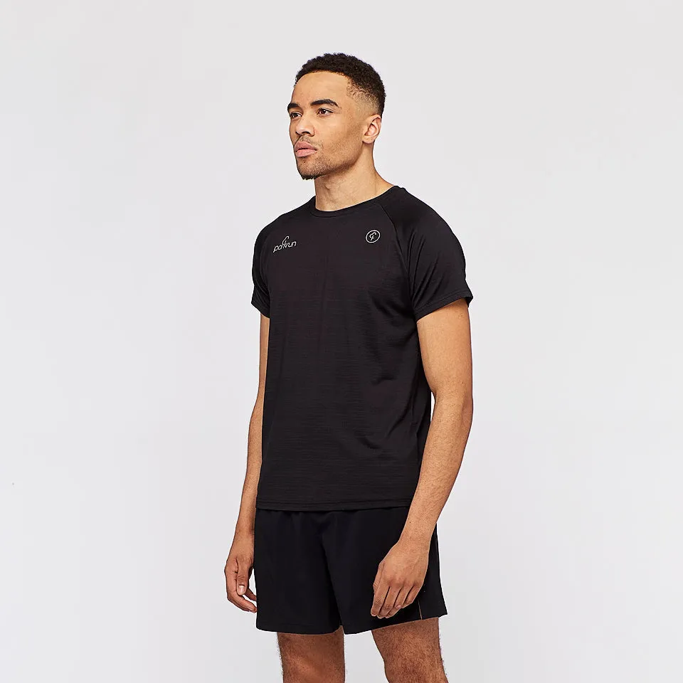 parkrun Milestone Men's T-Shirt 100 - Black