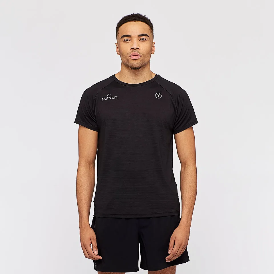 parkrun Milestone Men's T-Shirt 100 - Black