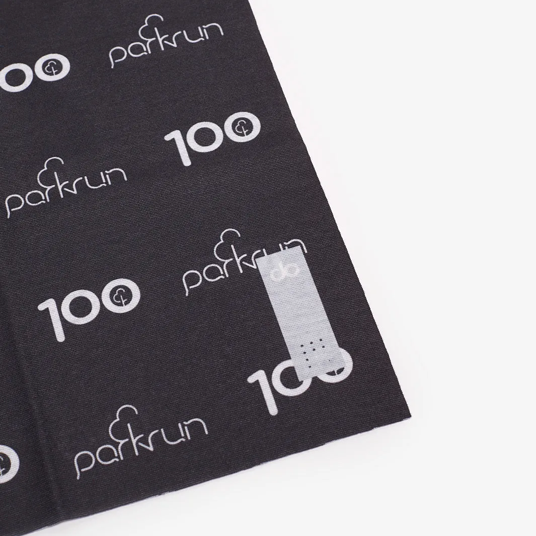 parkrun Run/Walk 100 Milestone parkwrap