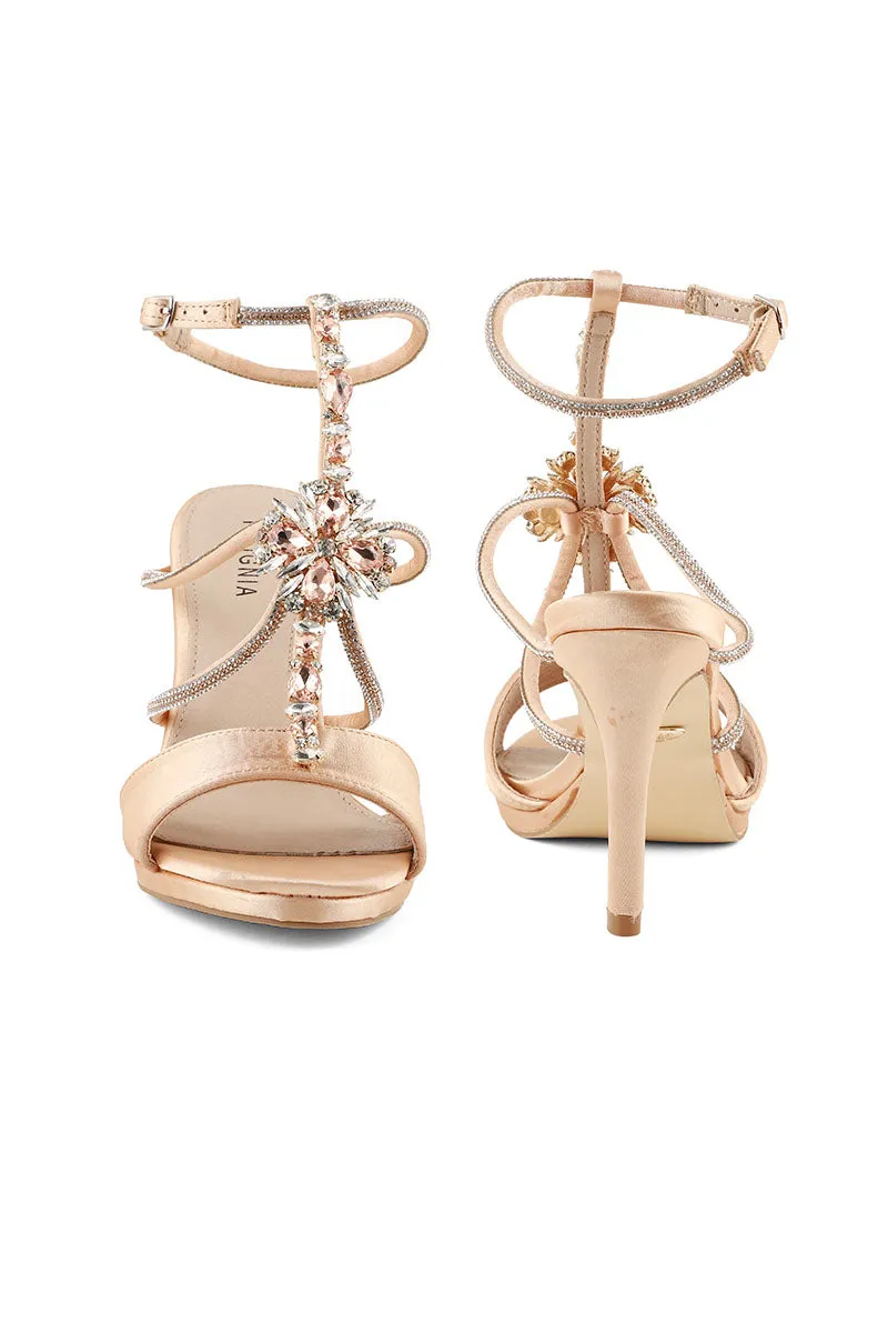 Party Wear Sandal I23551-Champagne