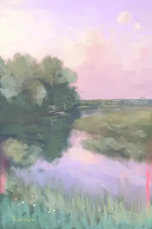 PASTEL MARSH WALK - Art Print