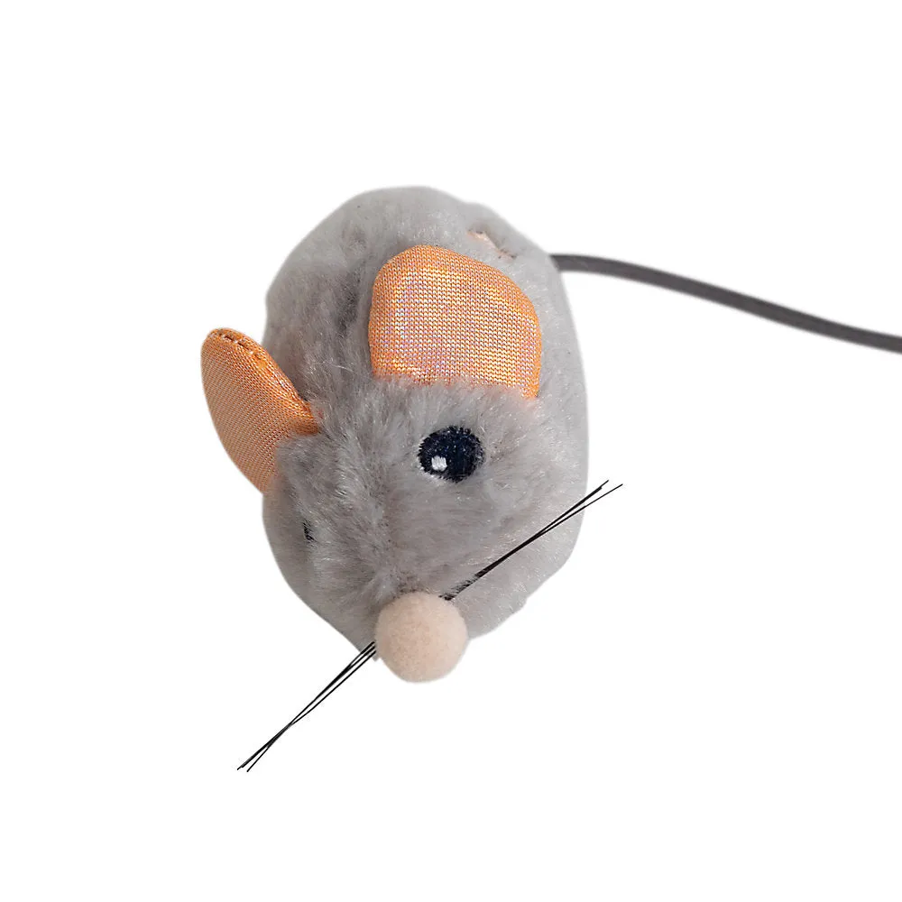Petstages Squeak Squeak Grey Mouse Cat Toy