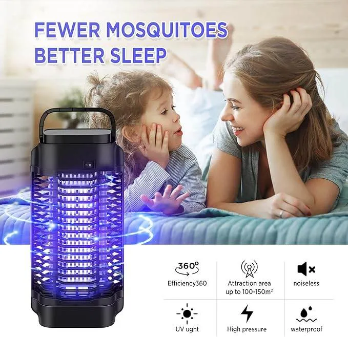 Powerful Electric Mosquito Zapper Fly Killer For Indoor 4200V Metal Mesh, Insect Fly Trap Indoor Mosquito Killer For Home, Garden, Patio