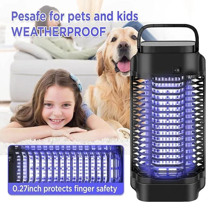 Powerful Electric Mosquito Zapper Fly Killer For Indoor 4200V Metal Mesh, Insect Fly Trap Indoor Mosquito Killer For Home, Garden, Patio
