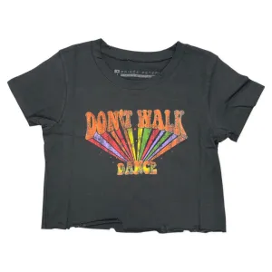Prince Peter Tween Don't Walk Dance Black Crop Tee