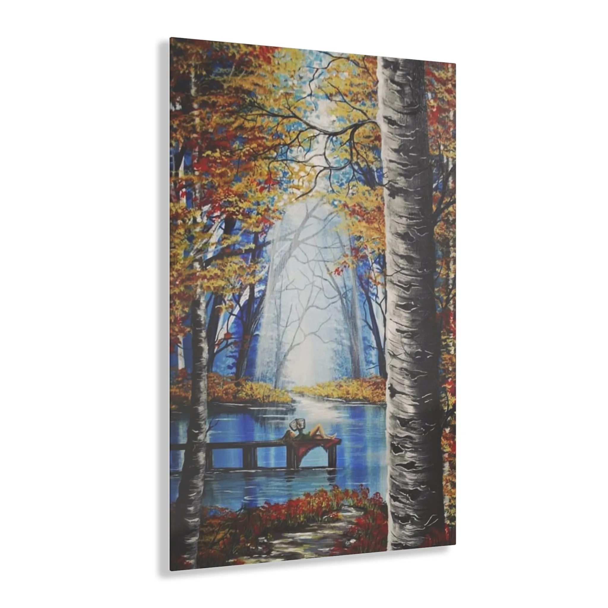Quiet Reader Landscape Acrylic Print