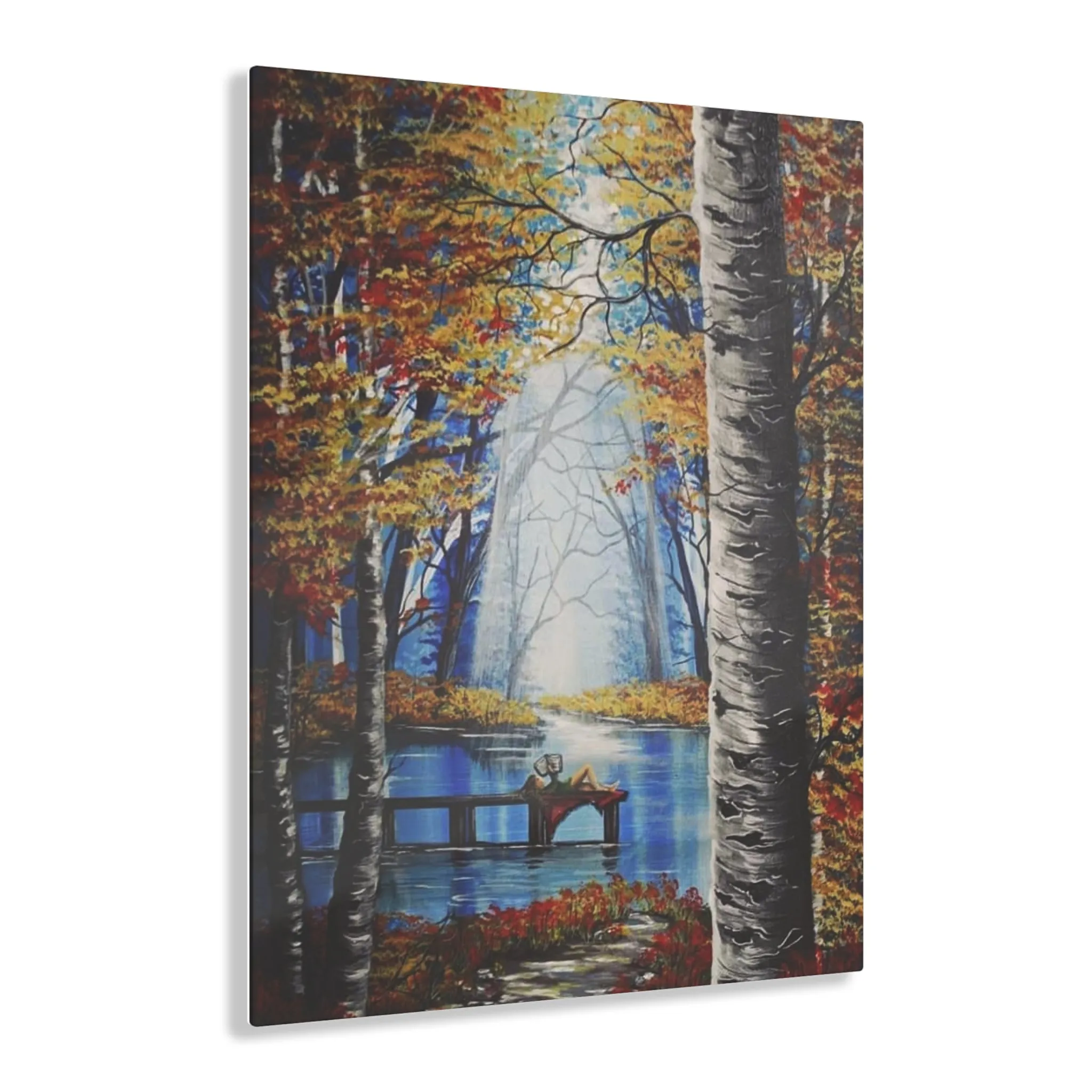 Quiet Reader Landscape Acrylic Print