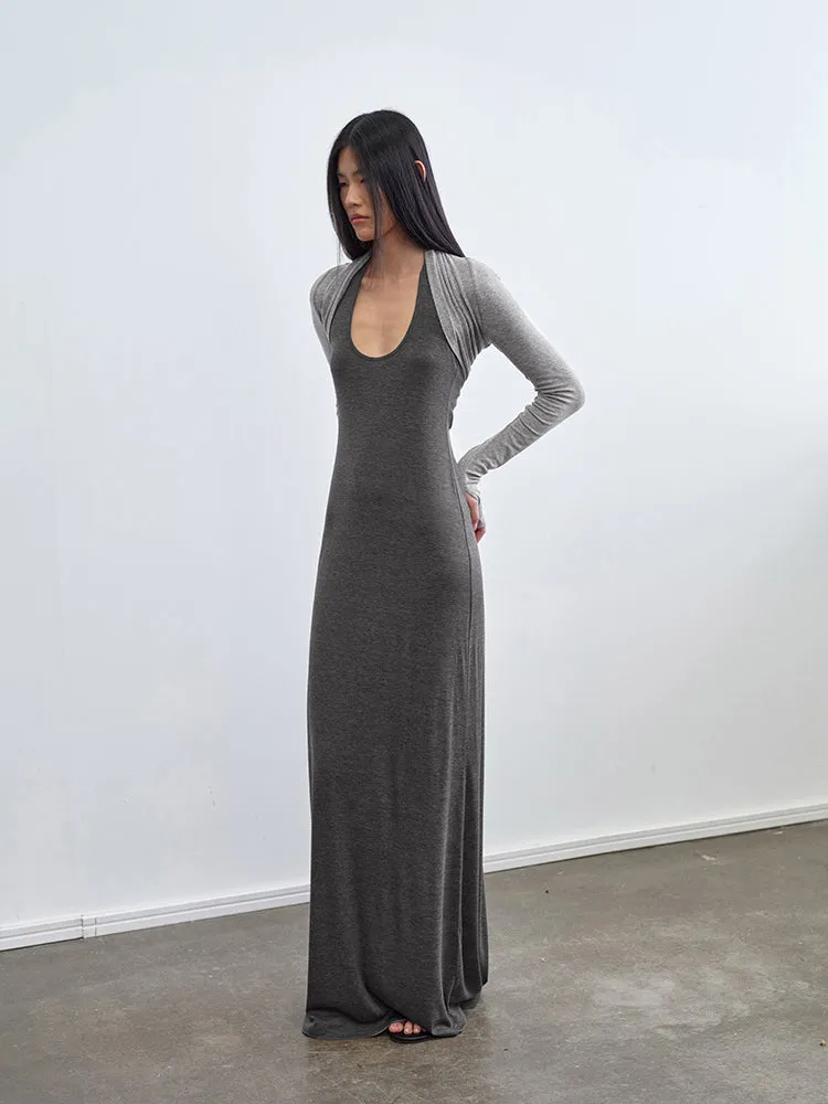 "Take A Walk" Halterneck Knit Dress