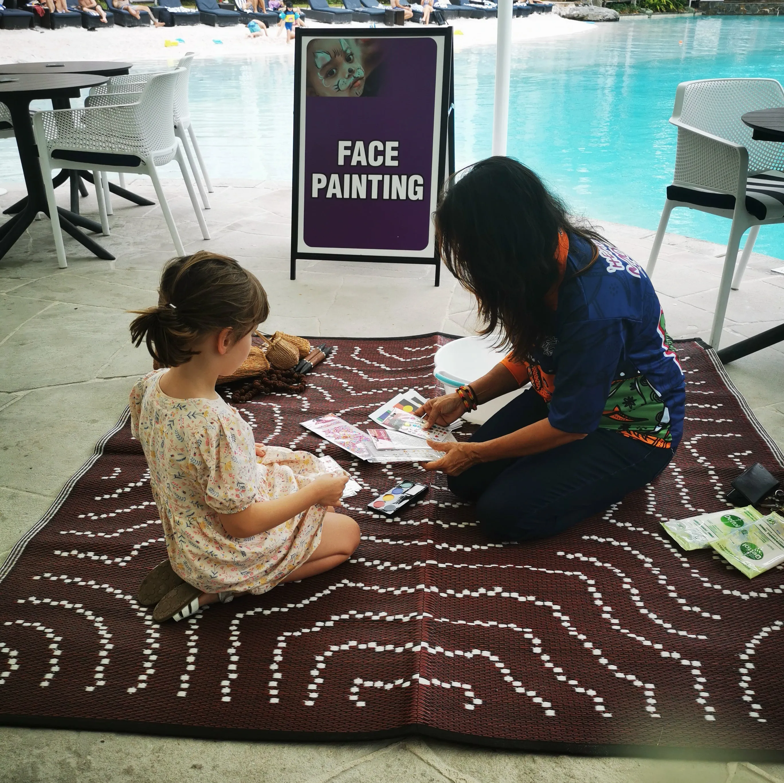 Recycled Mats: Water Dreaming Maroon