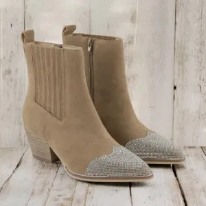 RHINESTONE COWGIRL (khaki) - Oasis Society