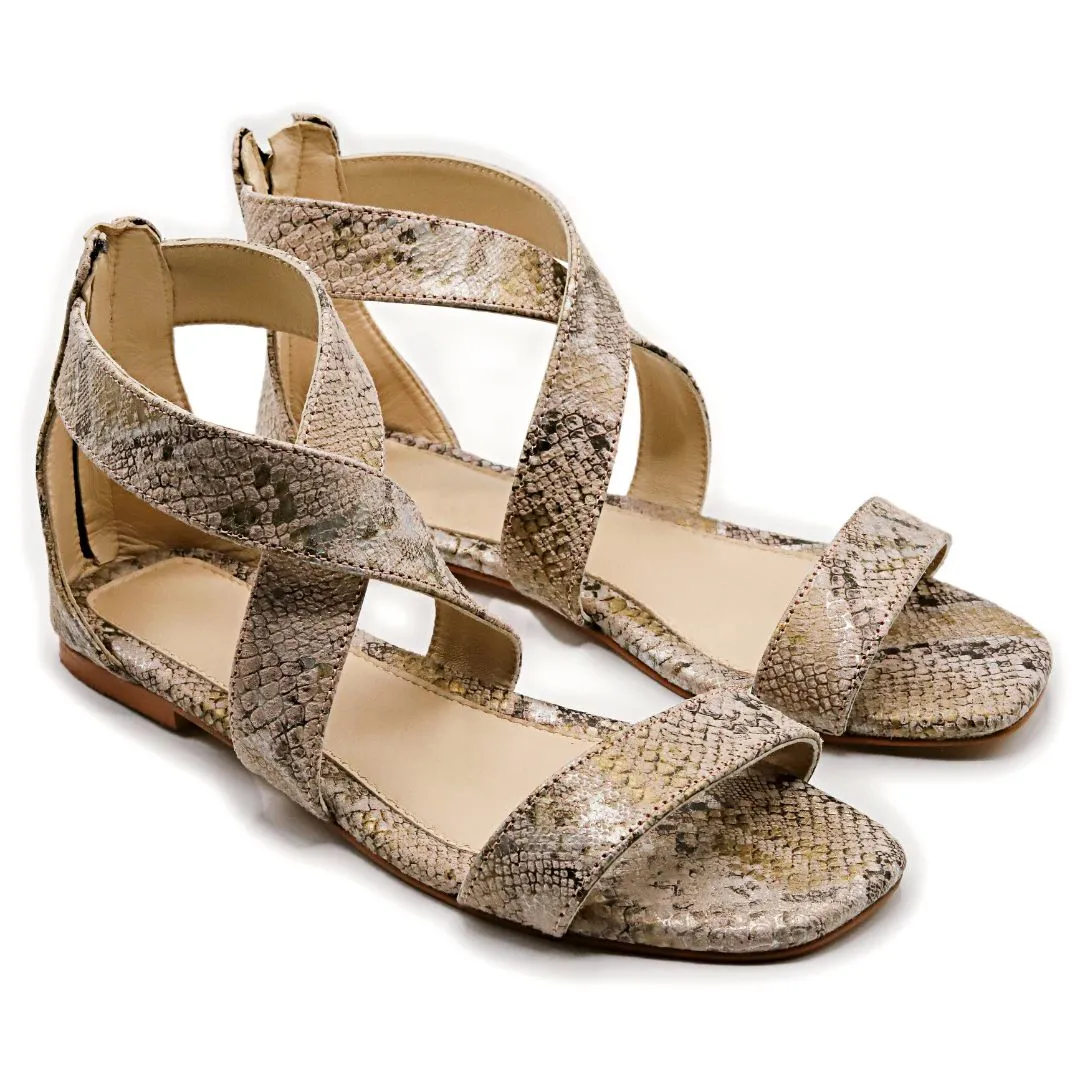 Rockefeller Cross Sandals - Pink