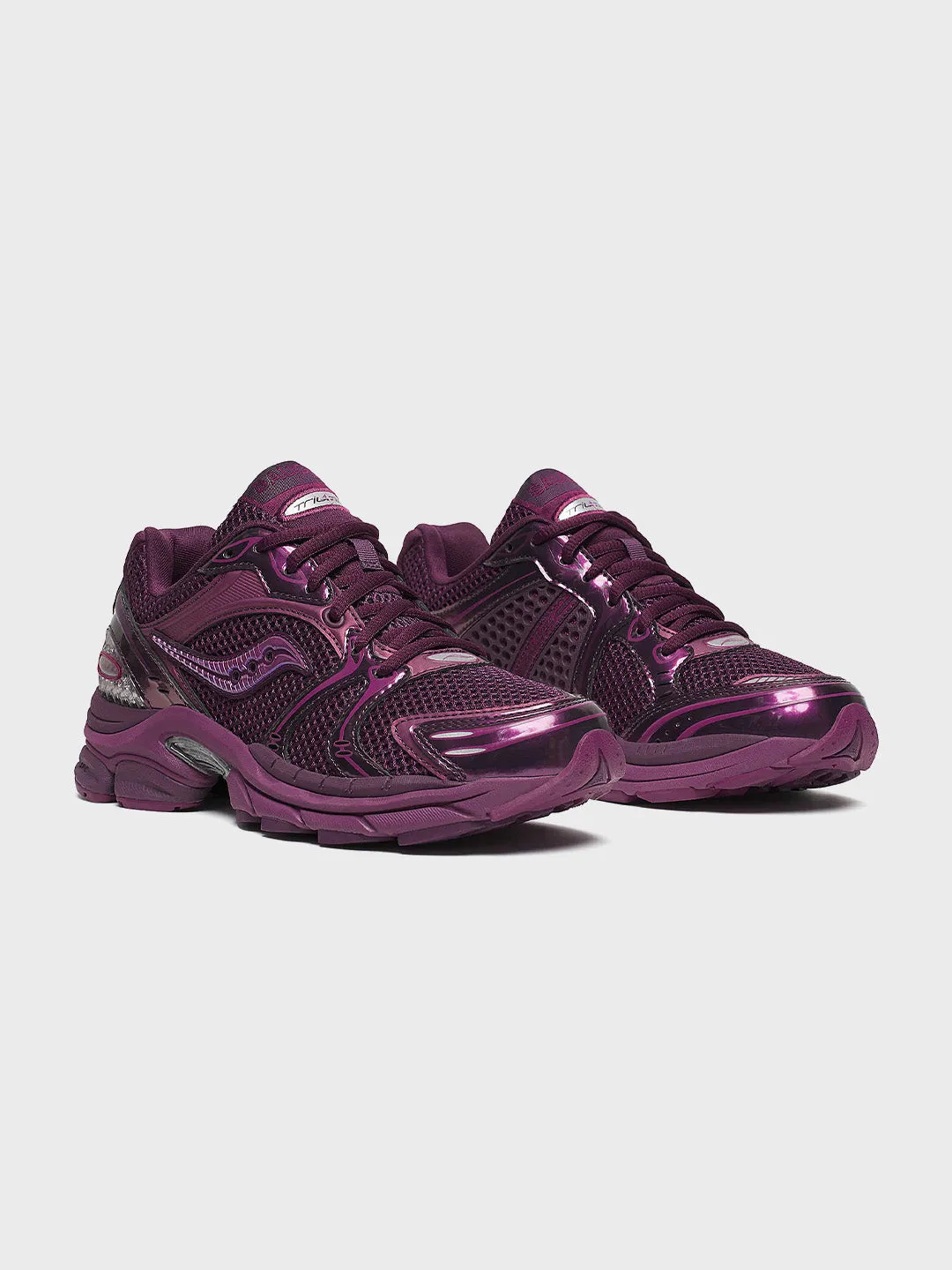 Saucony Progrid Triumph 4 Chroma Sneakers | Plum