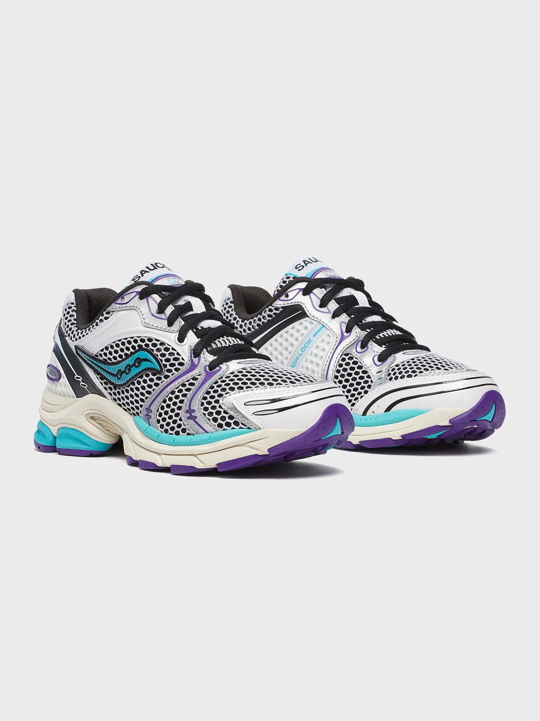 Saucony Progrid Triumph 4 Sneakers | White/Blue