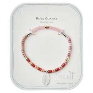 Scout Curated Wears Stone Intention Charm Bracelet - Rose Quartz
