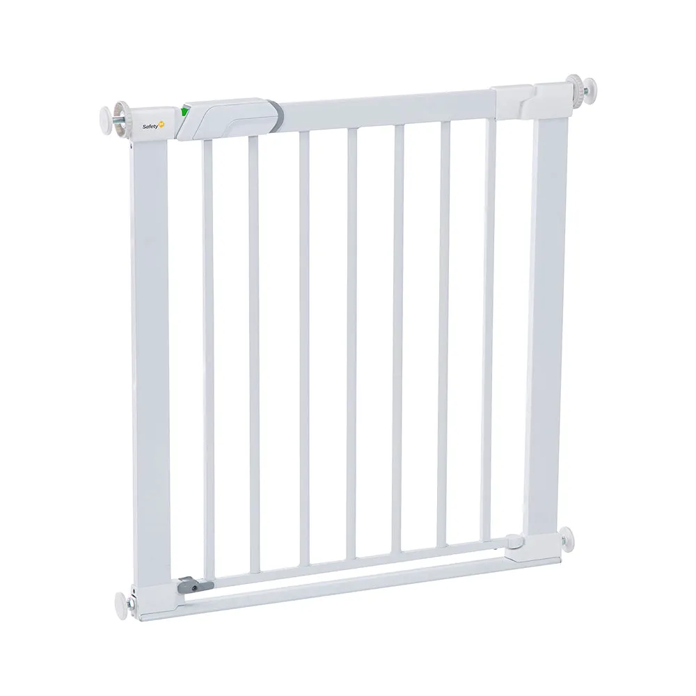SecureTech® White Metal Stair Gate | Baby Gate | Extendable Safety Gate (73-80cm)