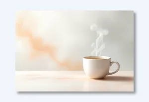 Serene Coffee Moments Wall Art Poster